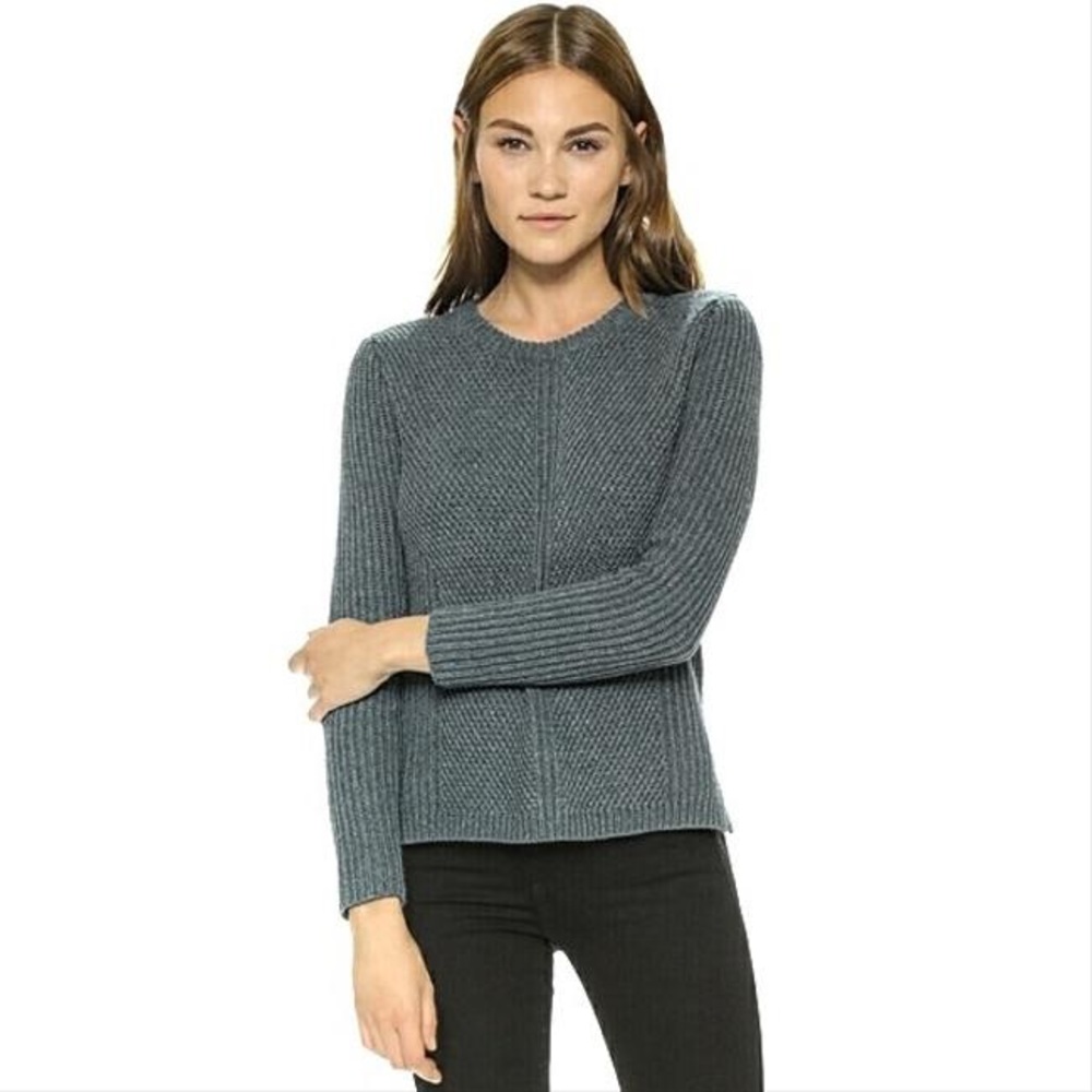 Madewell Hexcomb Texture Sweater in Grey - Small